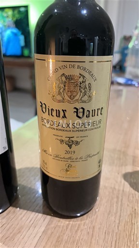 Bordeaux Bordeaux Supérieur Vieux Vauré 2019