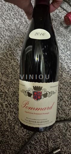 Bourgogne Pommard Yves Boyer-Martenot 2016