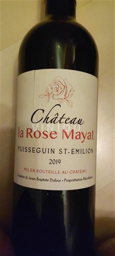 Bordeaux Puisseguin-saint-émilion Château La Rose Mayat 2019
