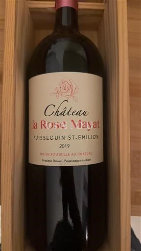 Bordeaux Puisseguin-saint-émilion Château La Rose Mayat 2019