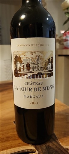 Bordeaux Margaux La Tour de Mons 2011