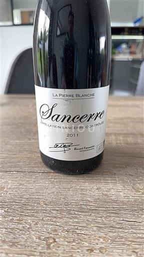 Vin Rouge sec La Pierre Blanche 2011 France Vallée de la Loire Sancerre AOC
