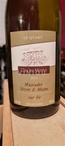 Loiredalen Muscadet-Sèvre-et-Maine Clos les Montys Le Quart 2014