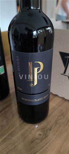 Vin Rouge sec Odyssey 2022 France Bordeaux AOC