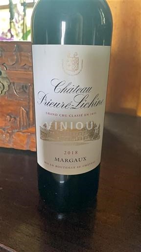 Bordeaux Margaux Grand Cru Prieuré-Lichine 2018