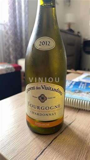 Vin Blanc sec Couvent des Visitandines 2012 France Bourgogne AOC