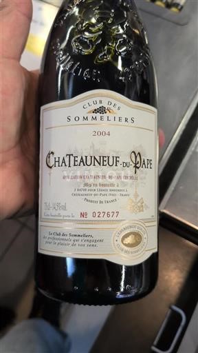 Rhône-dalen Châteauneuf-du-Pape Léonce Amouroux Club des Sommeliers 2004