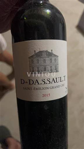 Bordéus Saint-Émilion Grand Cru D de Dassault 2015