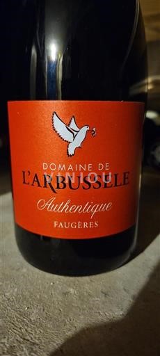 Languedoc Faugères Domaine L'Arbussèle Authentique 2022