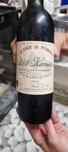 Burdeos Lalande-de-Pomerol Clos l'Hermitage 2001