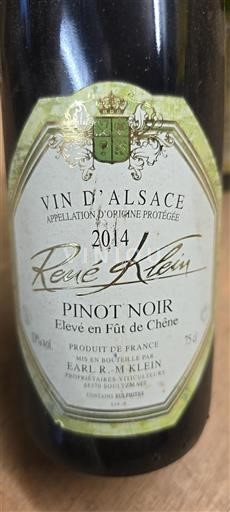 Alsazia Pinot nero Grand Cru René Klein 2014