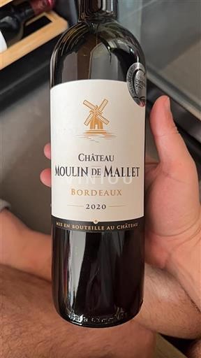 Bordéus Château Moulin de Mallet 2020