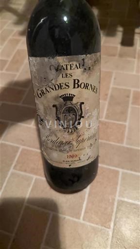 Bordeaux Bordeaux supérieur Château Les Grandes Bornes 1989