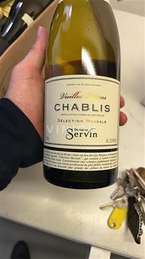 Bourgogne Chablis Domaine Servin Vieilles Vignes Sélection Massale Ikke årgangsbestemt