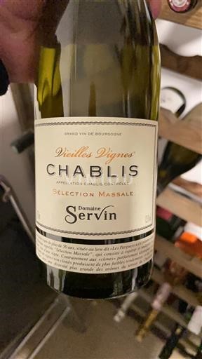 Burgundsko Chablis Domaine Servin Vieilles Vignes Sélection Massale Neročník