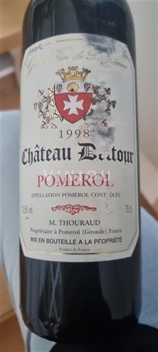Burdeos Pomerol Château L'Étour 1998