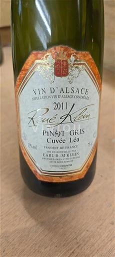Alsazia Pinot grigio René Klein Léa 2011