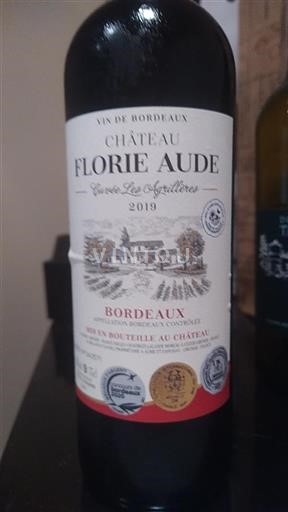 Bordeaux Château Florie Aude Les Apprillères 2019
