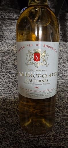 Burdeos Sauternes Château Haut-Claverie 2012