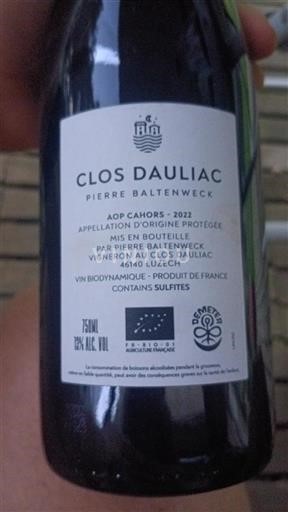 South West Cahors Clos Dauliac 2022
