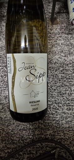 Alsace Ospecificerad Grand Cru Domaine Jean Sipp Riesling Réserve 2020