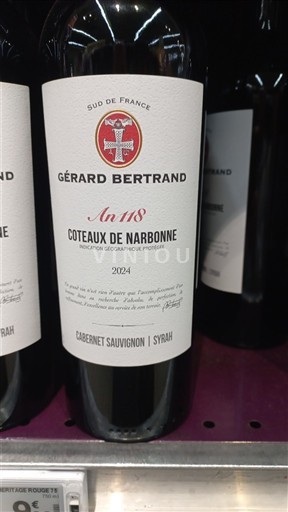 Languedoc in Roussillon Coteaux de Narbonne Gérard Bertrand An 118 2024