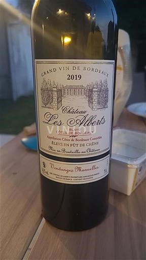 Burdeos Blaye-Côtes de Burdeos Château Les Alberts 2019