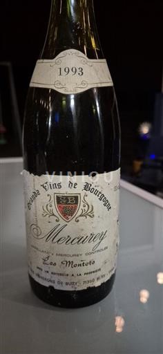 Burgundi Mercurey Vignerons de Buxy Les Montots 1993