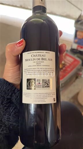 Bordeaux Médoc Cru Bourgeois Château Moulin de Bel-Air 2016