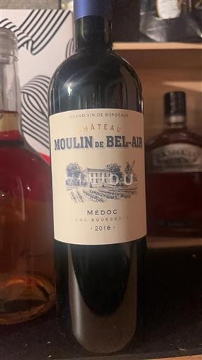 Bordeaux Médoc Cru Bourgeois Château Moulin de Bel-Air 2016