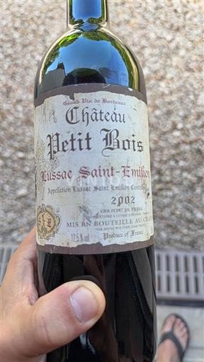 Bordeaux Lussac-Saint-Émilion Château Petit Bois 2002