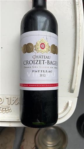 Bordeaux Pauillac Grand Cru Croizet-Bages 2012