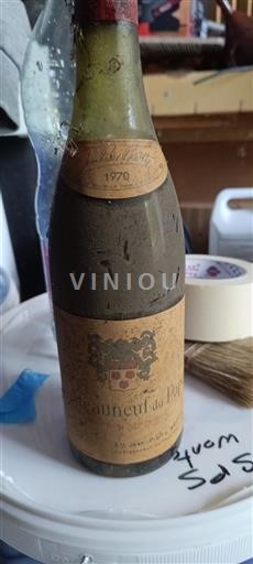 Rhône-dalen Châteauneuf-du-Pape Jean-Pierre Brotte 1970