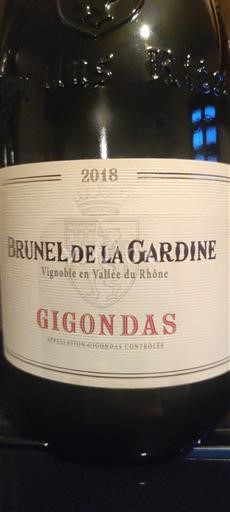 Rhônedalen Gigondas Brunel de la Gardine 2018