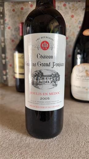 Burdeos Moulis-en-Médoc Cru Bourgeois Granins Grand Poujeaux 2005