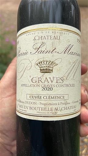 Bordeaux Graves Château Pierrie Saint-Maxime Clémence 2020