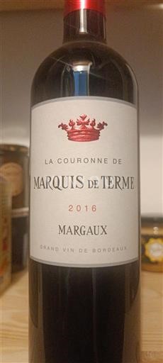 Burdeos Margaux Grand Cru Marquis de Terme La Couronne de Marquis de Terme 2016