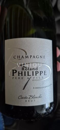 Champaña Champán Roland Philippe Père & Fils Carte Blanche Sin añada