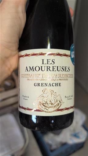 Alperna och Rhône-länderna Coteaux de l'Ardèche Les Amoureuses Icke årgångsbetecknad