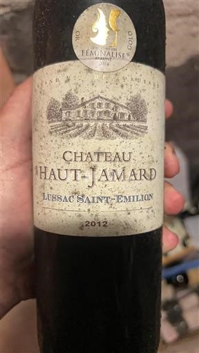 Bordéus Lussac-Saint-Émilion Château Haut-Jamard 2012