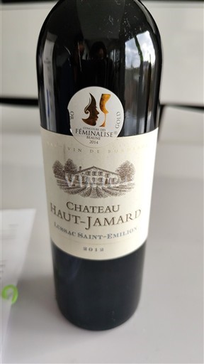 Bordoja Lussac-Saint-Émilion Château Haut-Jamard 2012