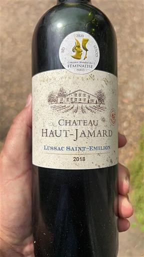 Bordéus Lussac-Saint-Émilion Château Haut-Jamard 2018