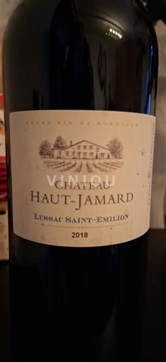 Bordeaux Lussac-saint-émilion Château Haut-Jamard 2018