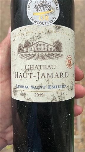 Bordéus Lussac-Saint-Émilion Château Haut-Jamard 2019