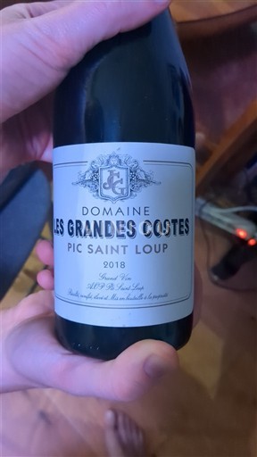 Languedoc Pic-saint-loup Domaine Les Grandes Costes 2018