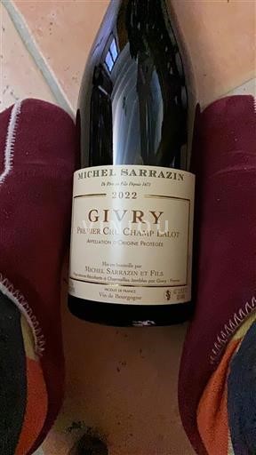 Borgoña Givry Premier Cru Michel Sarrazin et Fils Premier Cru Champ Lalot 2022