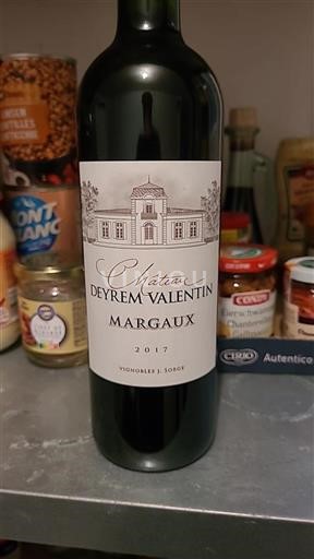 Bordeaux Margaux Château Deyrem Valentin 2017