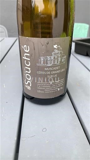 Loiredalen Muscadet-Côtes-de-Grand-Lieu Château Souché Icke årgångsbetecknad