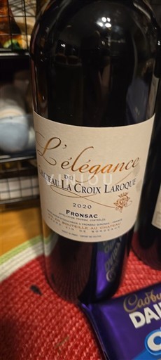 Бордо Фронсак Château La Croix Laroque L'élégance 2020