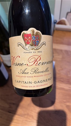 Burgundy Vosne-Romanée Capitain-Gagnerot Aux Raviolles 2020